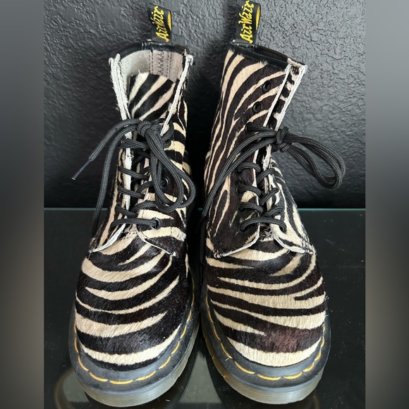 Dr. Martens Shoes - BEST OFFER Dr.Marten rare zebra pony hair boots